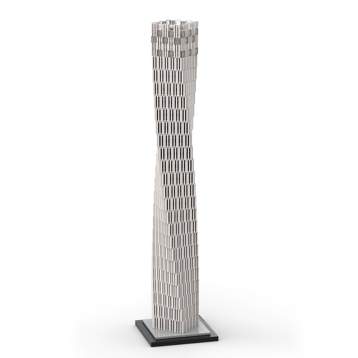MOC - 152436 Dubai Cayan Tower - 1/800 Scale Building Blocks - LesDiy - Building Blocks -