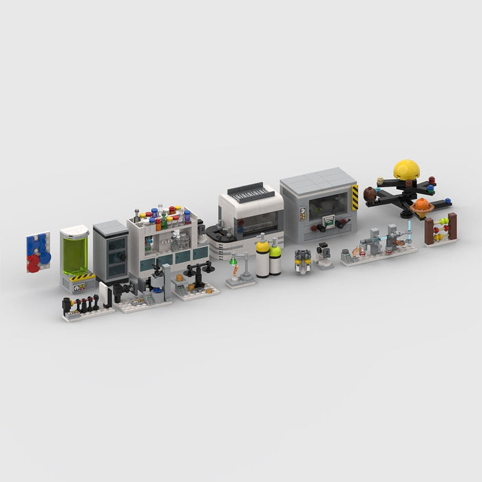 MOC - 153875 Laboratory equipment Building Blocks - LesDiy -