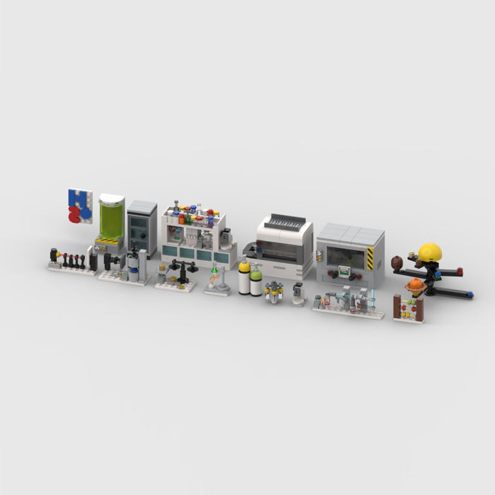 MOC - 153875 Laboratory equipment Building Blocks - LesDiy -