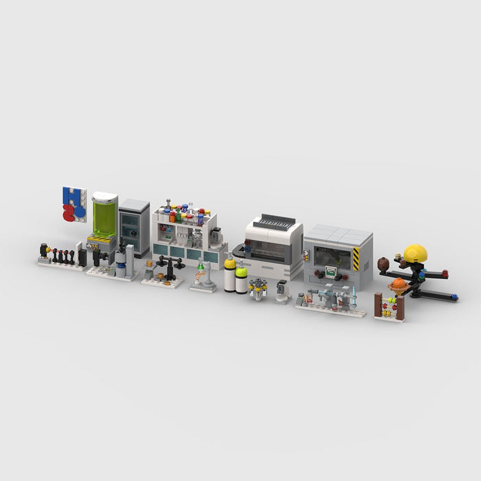 MOC - 153875 Laboratory equipment Building Blocks - LesDiy -