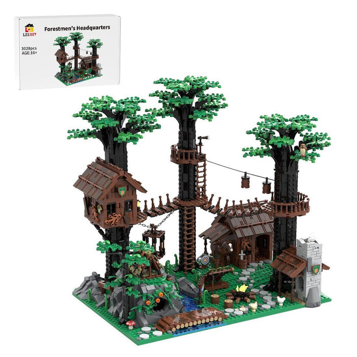 MOC - 153885 Forestmen's Headquarters Castle System - LesDiy -