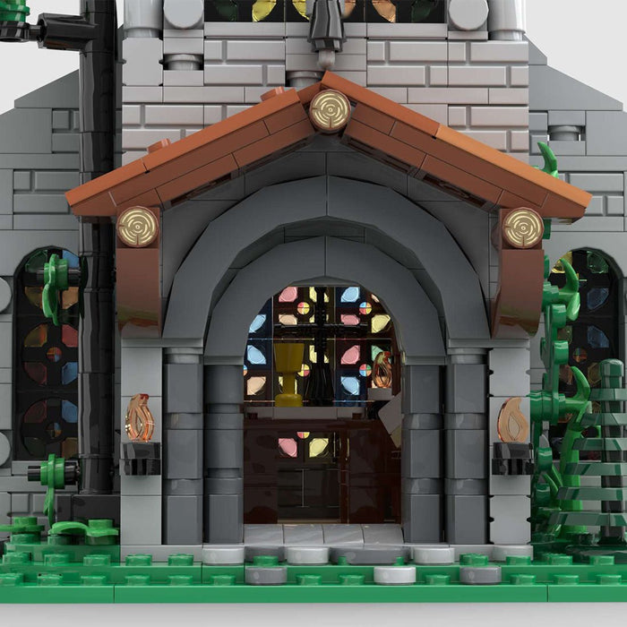 MOC - 153931 Medieval Lion Knights' Church - LesDiy -