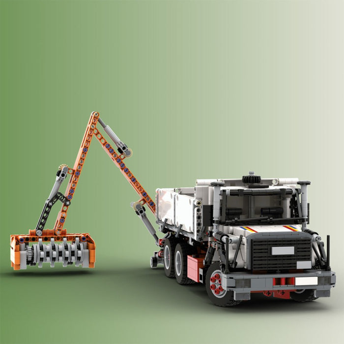 MOC - 156132 Iveco Magirus 330 - 30 Trilateral Tipper & Boom Mower - LesDiy -