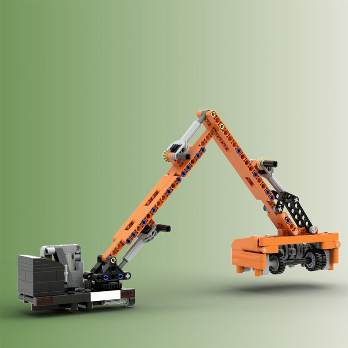 MOC - 156132 Iveco Magirus 330 - 30 Trilateral Tipper & Boom Mower - LesDiy -