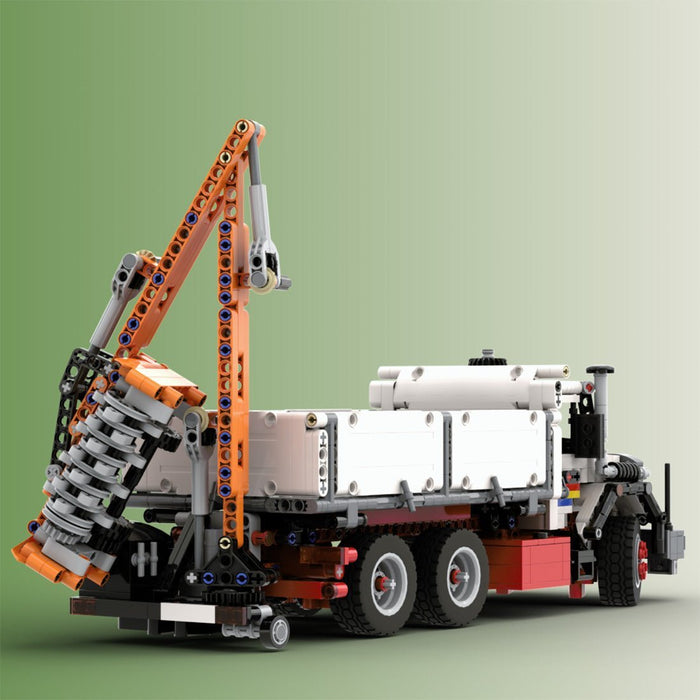 MOC - 156132 Iveco Magirus 330 - 30 Trilateral Tipper & Boom Mower - LesDiy -