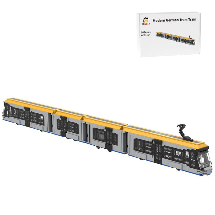 MOC - 156979 Tram LVB Leipzig Solaris Tramino NGT10 Building Blocks (Static Version) - LesDiy - Building Blocks -