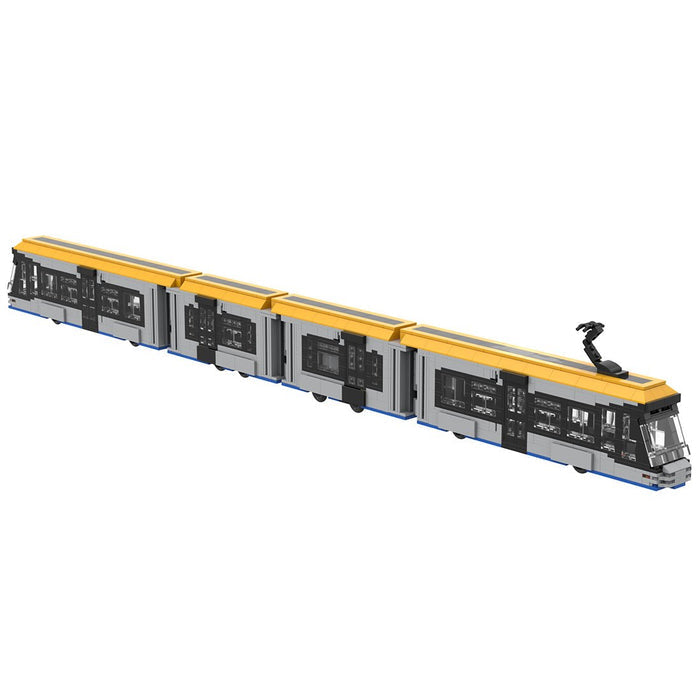 MOC - 156979 Tram LVB Leipzig Solaris Tramino NGT10 Building Blocks (Static Version) - LesDiy - Building Blocks -