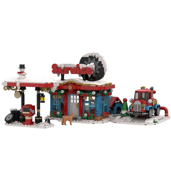 MOC - 157054 Winter Petrol Service Station - LesDiy -