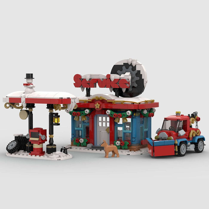 MOC - 157054 Winter Petrol Service Station - LesDiy -