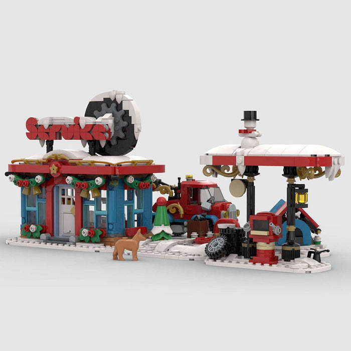 MOC - 157054 Winter Petrol Service Station - LesDiy -