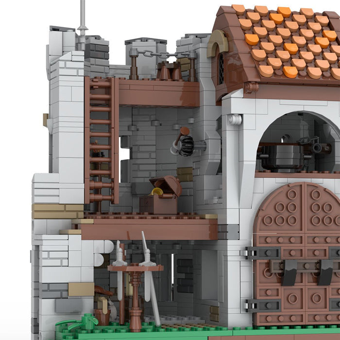 MOC - 157507 The gate of Bricktenstein castle - LesDiy -