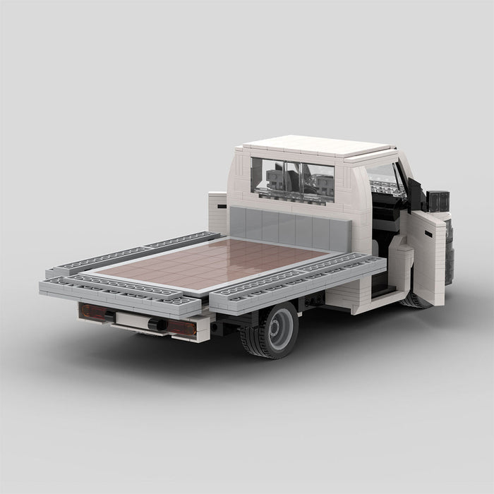 MOC-158193 VW T5 Transporter Flatbed Building Blocks-LesDiy-MOC-
