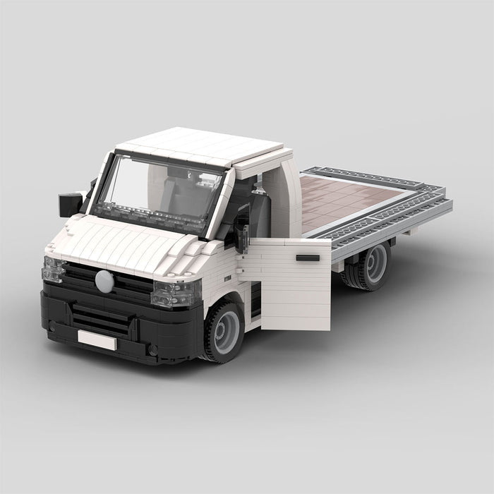 MOC-158193 VW T5 Transporter Flatbed Building Blocks-LesDiy-MOC-