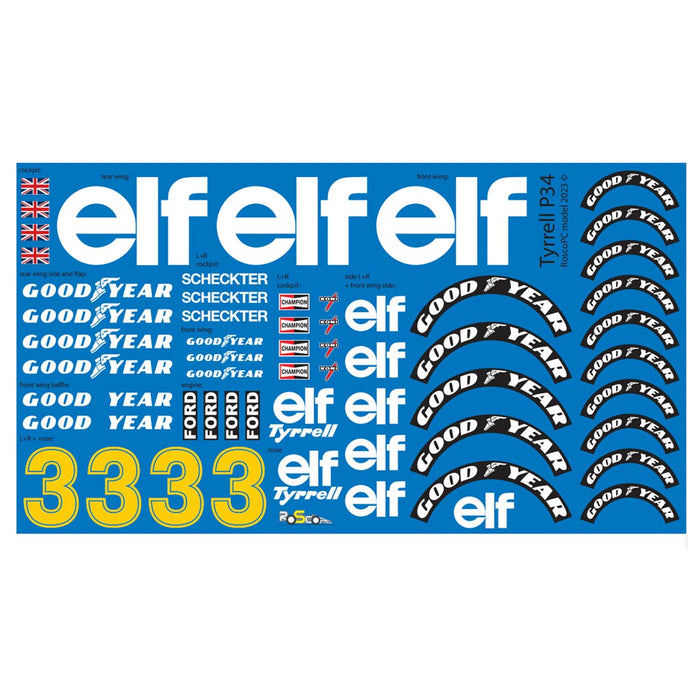 MOC - 158318 Tyrrell P34 1976 - scale 1:8 - LesDiy -