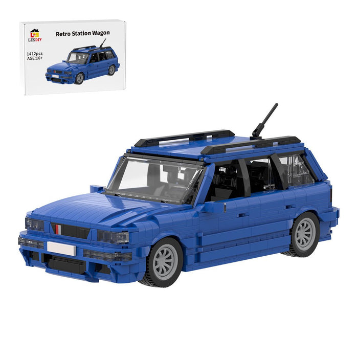 MOC-159092 Audi RS2 Blue Building Blocks-LesDiy-MOC-