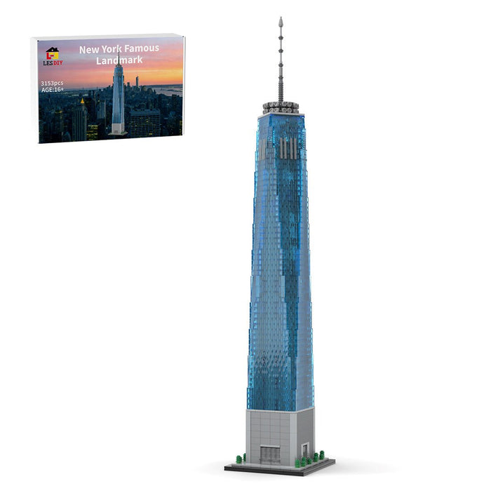 MOC - 159549 One World Trade Center 1:800 Scale Building Blocks - LesDiy - Building Blocks -