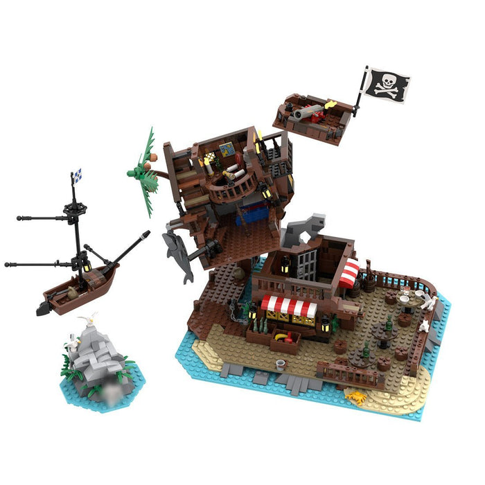 MOC - 160691 Sin - Island Medieval Pirate Island - LesDiy -