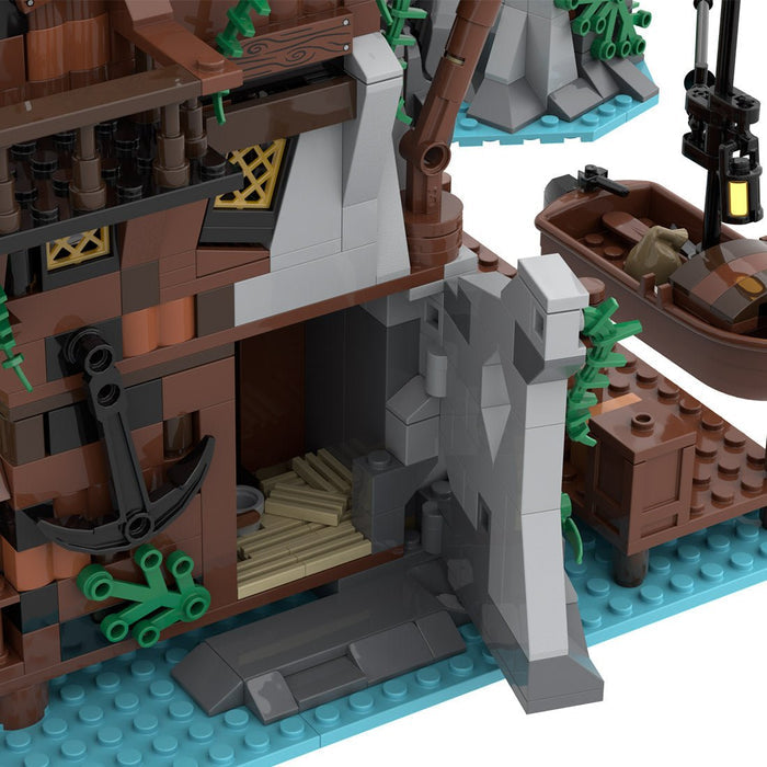 MOC - 160691 Sin - Island Medieval Pirate Island - LesDiy -