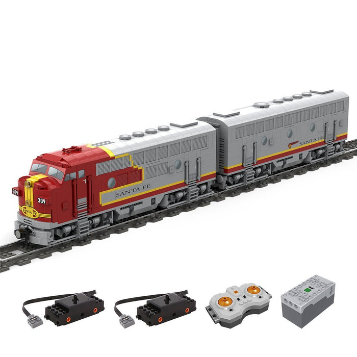 MOC - 160782 EMD F7 Santa Fe Diesel Locomotive - LesDiy - Locomotive -