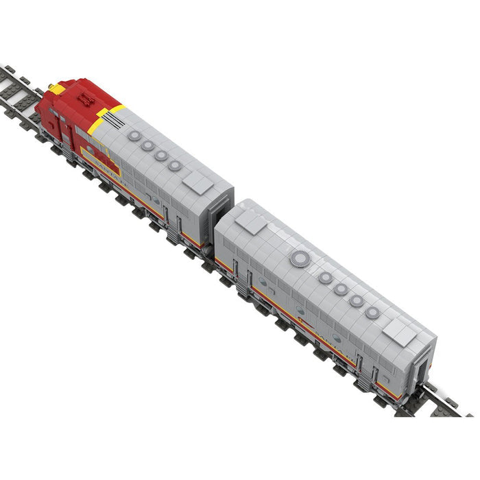 MOC - 160782 EMD F7 Santa Fe Diesel Locomotive - LesDiy - Locomotive -