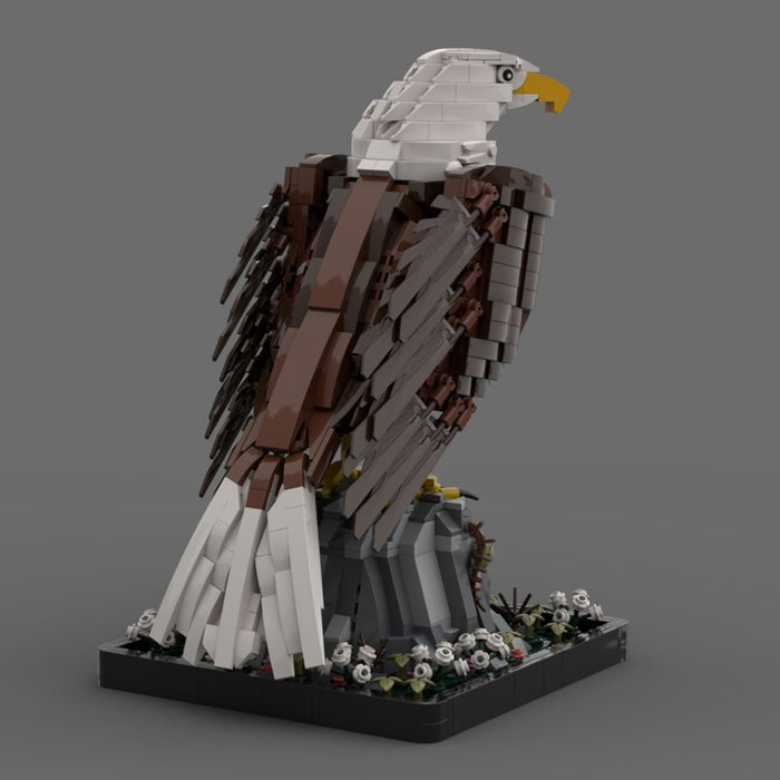 MOC - 161001 American Bald Eagle - LesDiy - Red - brown