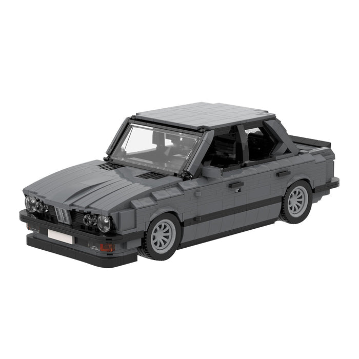 MOC-161114 BMW M5 E28 Dark Bluish Gray Building Blocks-LesDiy-MOC-