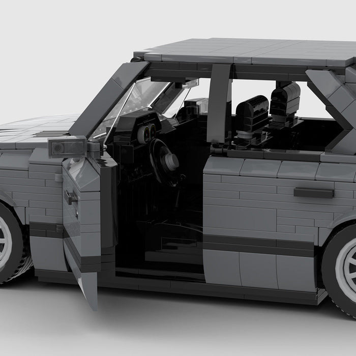 MOC-161114 BMW M5 E28 Dark Bluish Gray Building Blocks-LesDiy-MOC-
