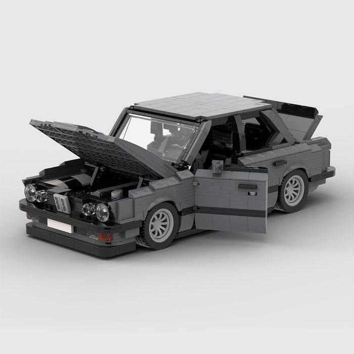 MOC-161114 BMW M5 E28 Dark Bluish Gray Building Blocks-LesDiy-MOC-