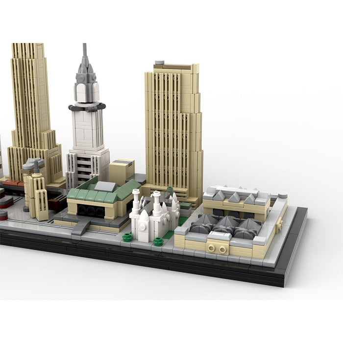 MOC - 161783 1/2000 Scale New York City Skyline 1930's Building Blocks - LesDiy - Building Blocks -