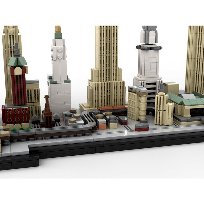 MOC - 161783 1/2000 Scale New York City Skyline 1930's Building Blocks - LesDiy - Building Blocks -