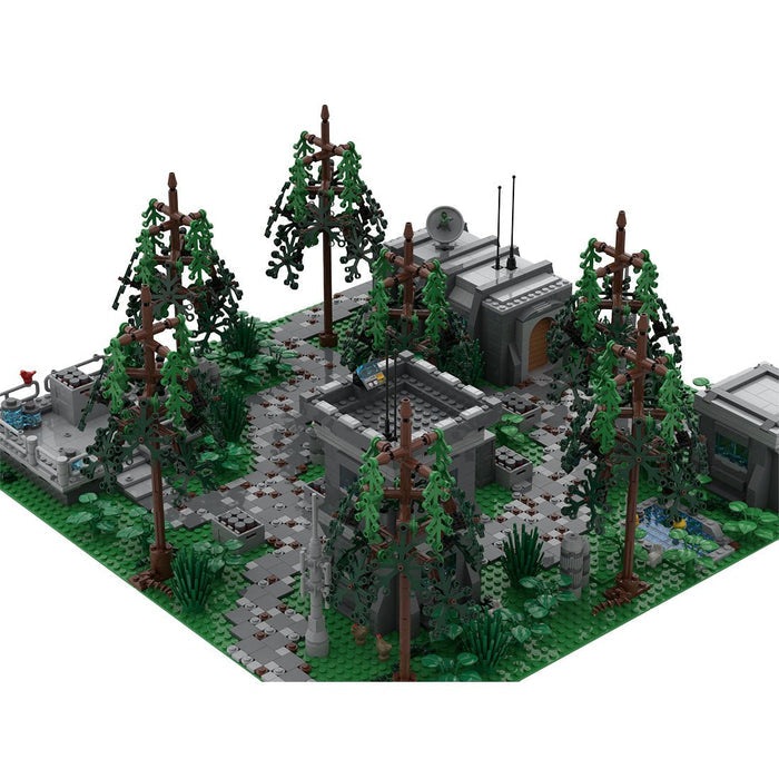 MOC - 163765 Endor Forest Base Sci - fi Assembly Model Building Blocks - LesDiy -