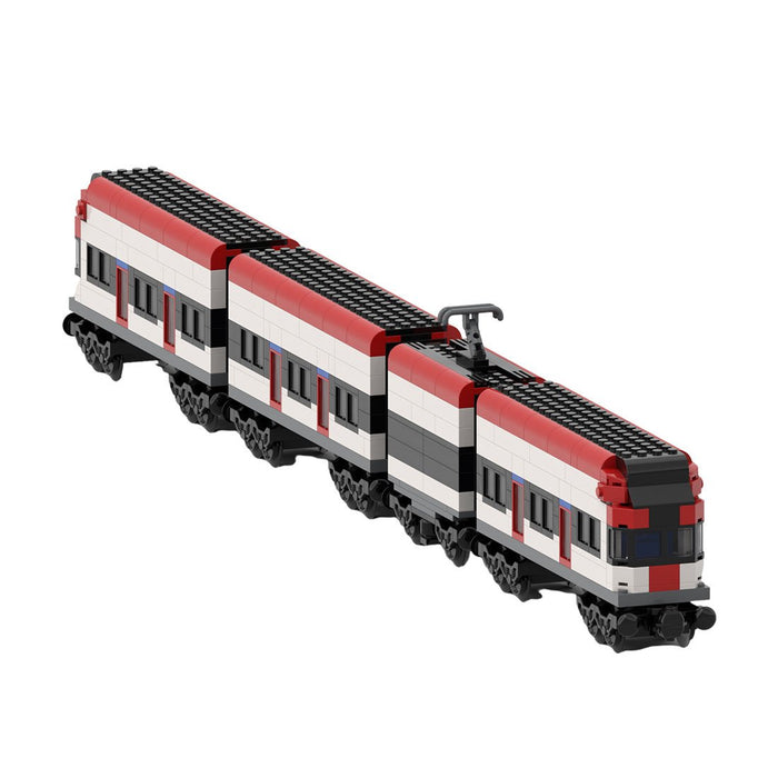 MOC - 164031 Swiss Electric Train - Static - LesDiy - Building Blocks -