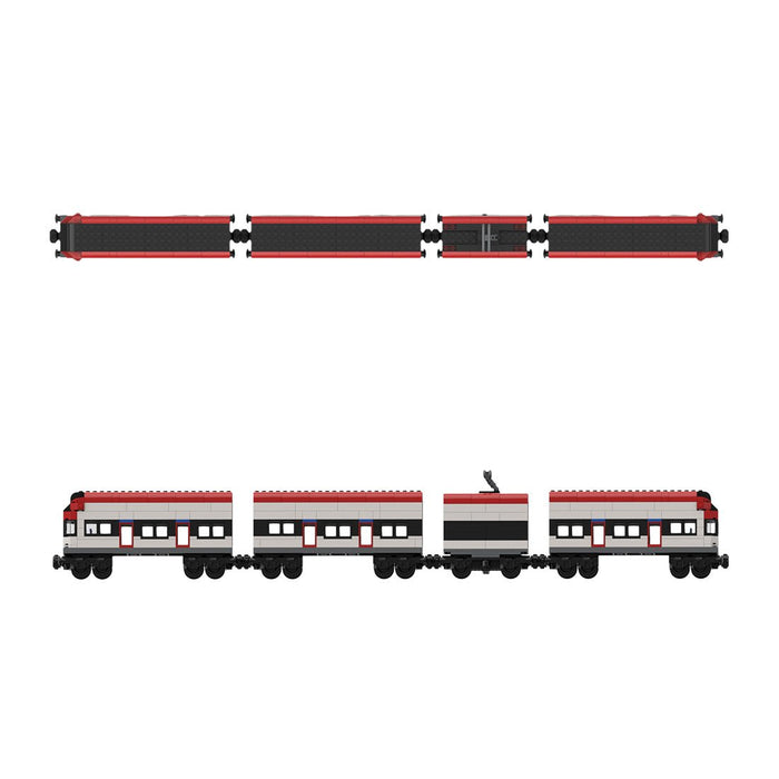 MOC - 164031 Swiss Electric Train - Static - LesDiy - Building Blocks -