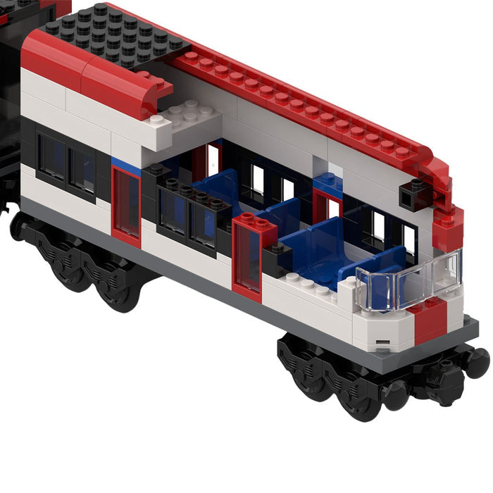 MOC - 164031 Swiss Electric Train - Static - LesDiy - Building Blocks -
