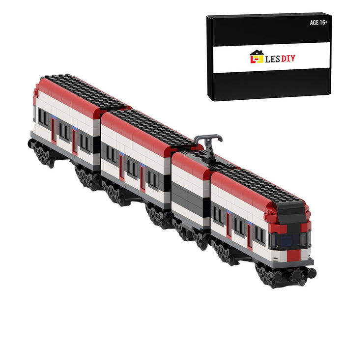 MOC - 164031 Swiss Electric Train - Static - LesDiy - Building Blocks -