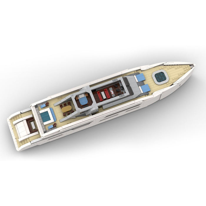 MOC - 164898 Midi Scale Yacht Building Blocks - LesDiy -