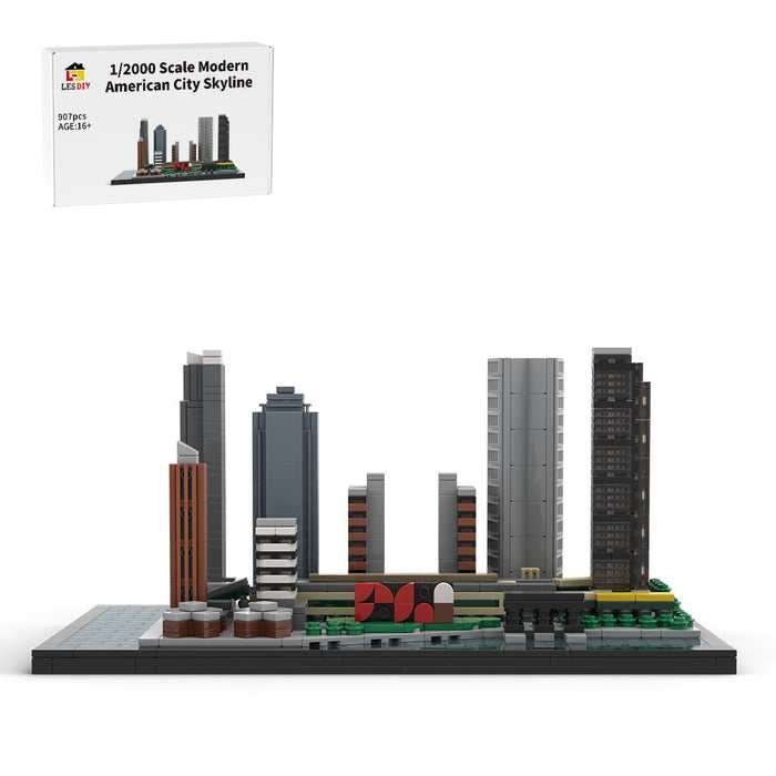 MOC - 166240 1/2000 Scale Long Island City Skyline Building Blocks - LesDiy - Building Blocks -