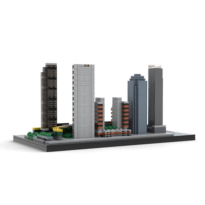 MOC - 166240 1/2000 Scale Long Island City Skyline Building Blocks - LesDiy - Building Blocks -