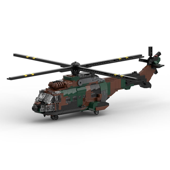 MOC - 167061 AS 532 European Helicopter Building Blocks - LesDiy -