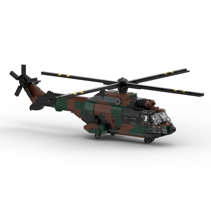 MOC - 167061 AS 532 European Helicopter Building Blocks - LesDiy -