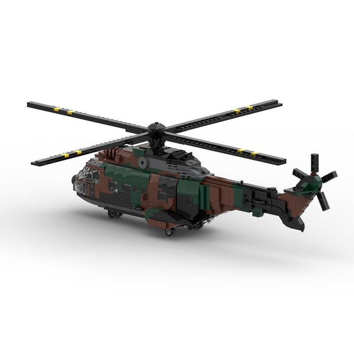MOC - 167061 AS 532 European Helicopter Building Blocks - LesDiy -