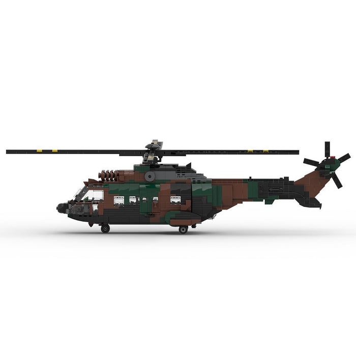 MOC - 167061 AS 532 European Helicopter Building Blocks - LesDiy -