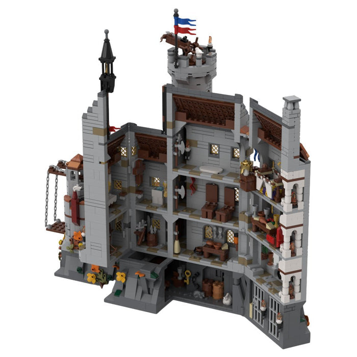 MOC - 167273 Black Knights - Dragon Slayers' Castle Building Blocks - LesDiy -