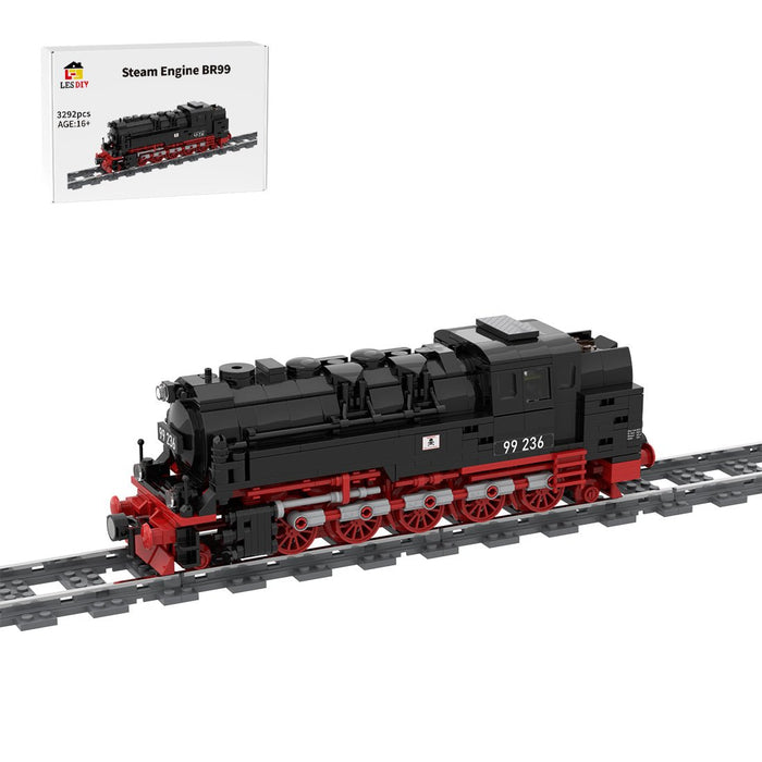 MOC-167419 BR 99.23 HSB Vintage Steam Locomotive Building Blocks-LesDiy-MOC-