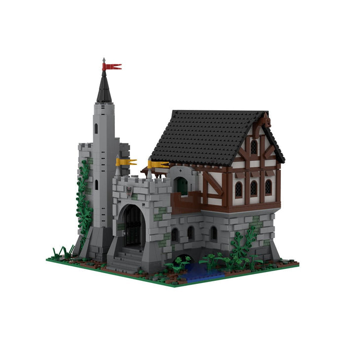 MOC - 169989 Medieval Brook Manor Building Blocks - LesDiy -