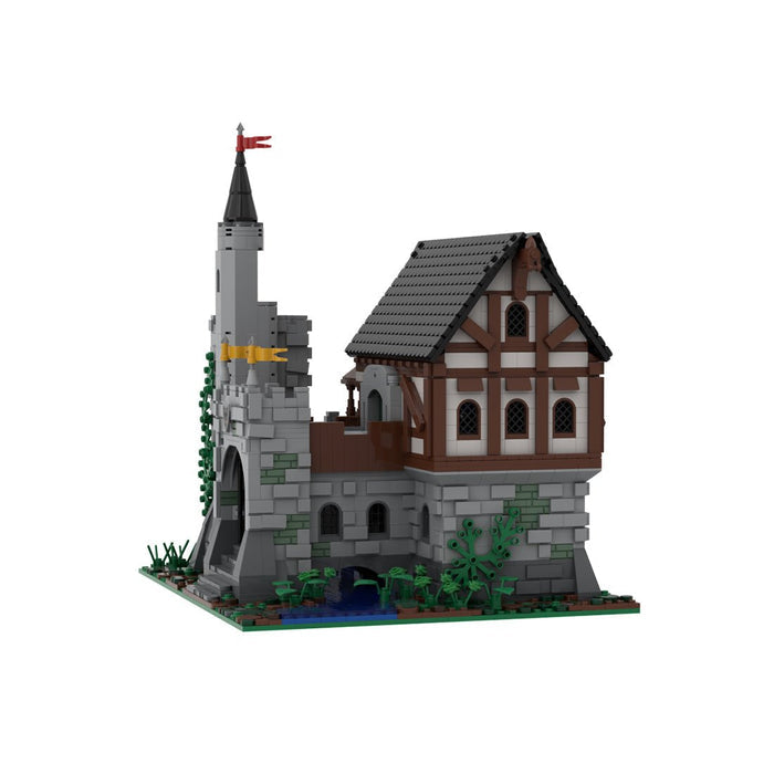MOC - 169989 Medieval Brook Manor Building Blocks - LesDiy -
