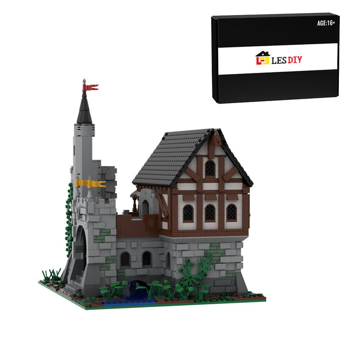 MOC - 169989 Medieval Brook Manor Building Blocks - LesDiy -
