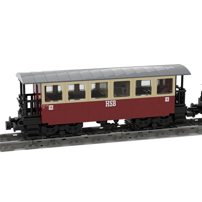 MOC - 170057 Coaches of the Harzer Schmalspurbahnen HSB Building Blocks - LesDiy - Locomotive -