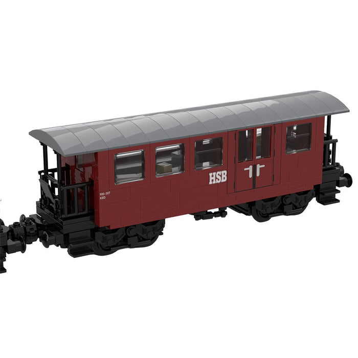 MOC - 170057 Coaches of the Harzer Schmalspurbahnen HSB Building Blocks - LesDiy - Locomotive -