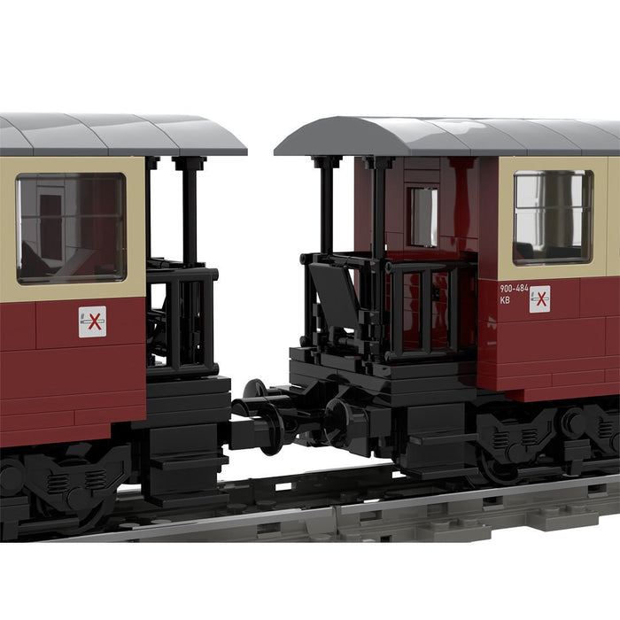 MOC - 170057 Coaches of the Harzer Schmalspurbahnen HSB Building Blocks - LesDiy - Locomotive -